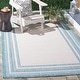 preview thumbnail 10 of 140, SAFAVIEH Courtyard Vickie Indoor/ Outdoor Waterproof Patio Backyard Rug 8' x 10' - Ivory/Aqua