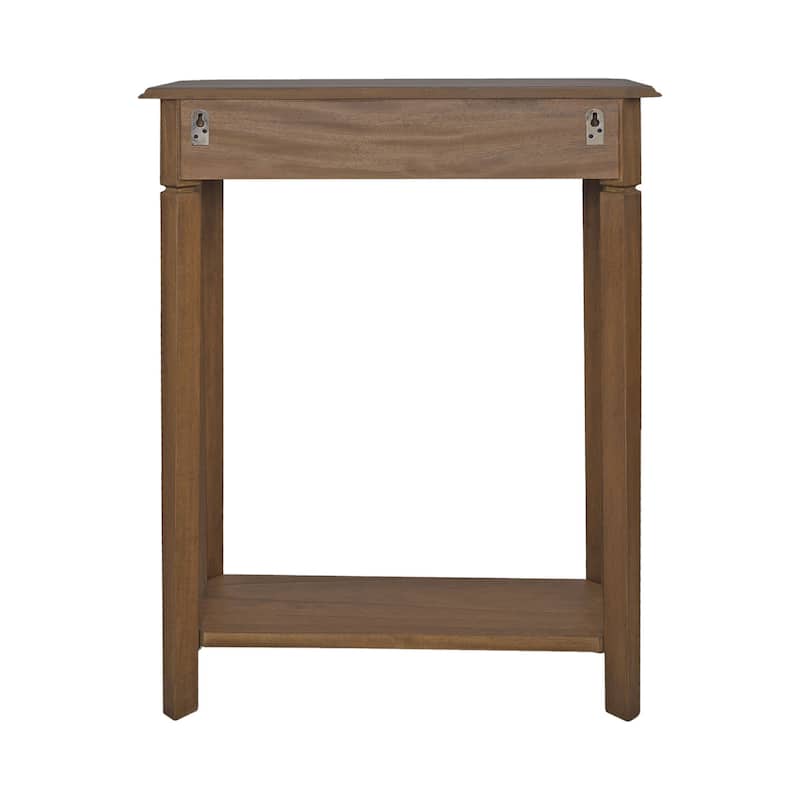 Marnie 1-drawer Solid Wood Console Accent Table with Shelf by East at Main