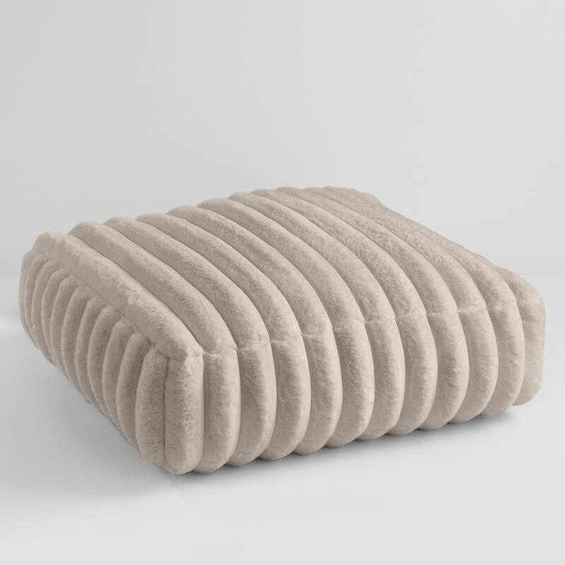 Sorra Home Indoor Corded Floor Pouf Single