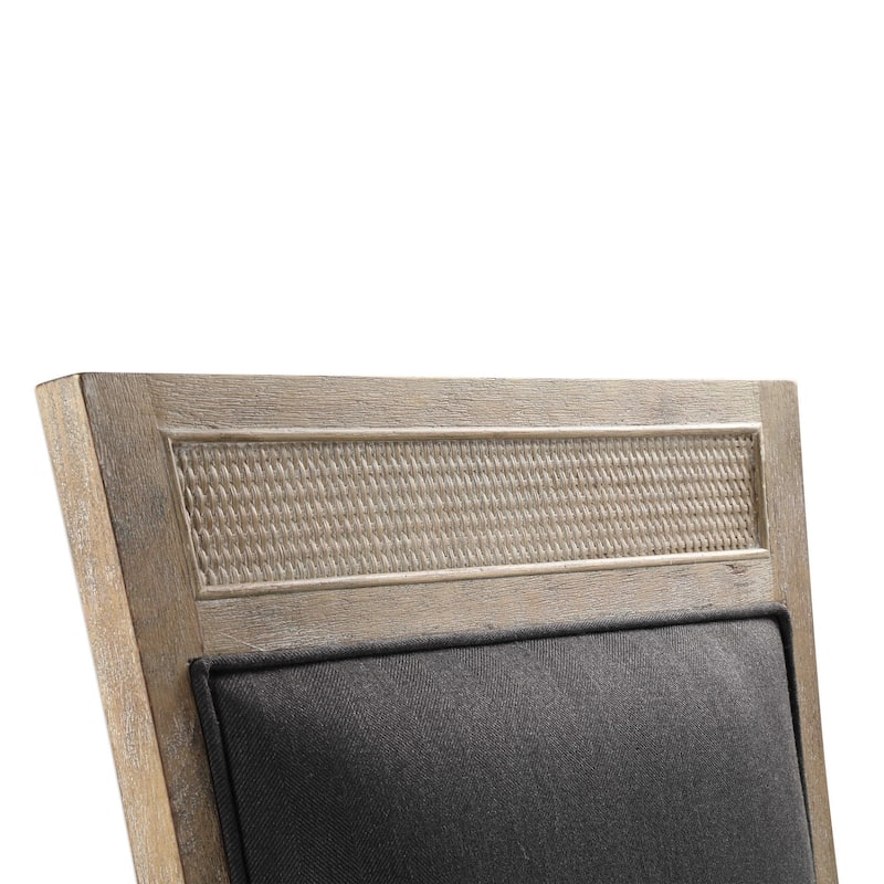 41" encore dark gray armless chair
