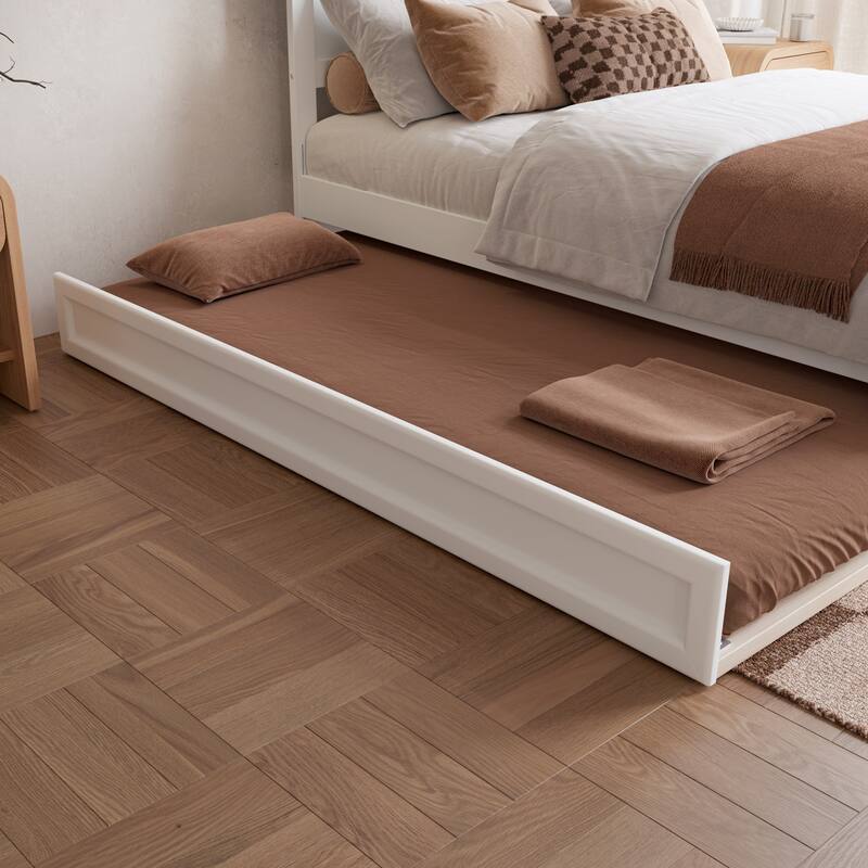 Phoenix Wood Platform Bed with Trundle