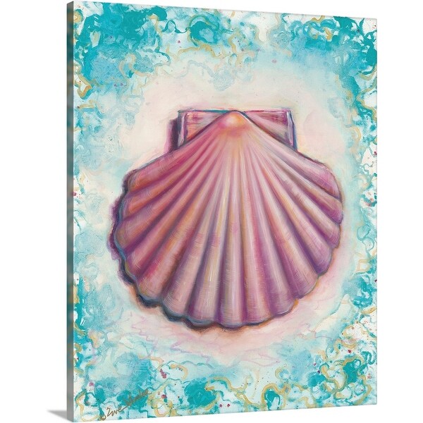 "Shell Rosa" Canvas Wall Art
