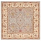 preview thumbnail 11 of 49, SAFAVIEH Handmade Anatolia Leola Traditional Oriental Hand-spun Wool Rug 6' Square - Light Blue/Ivory - Square