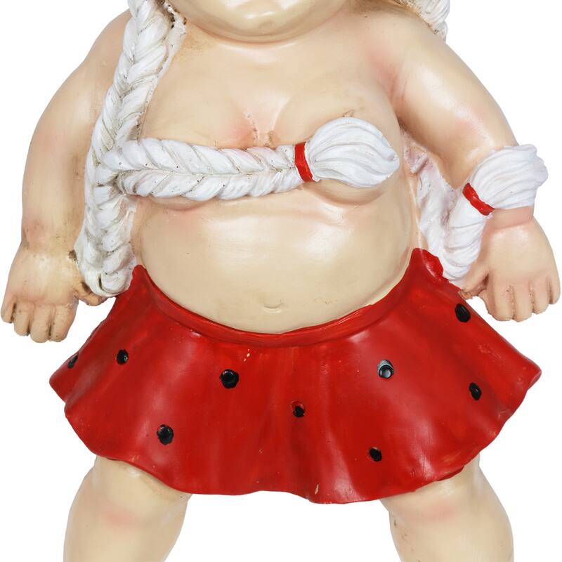 Exhart Good Time Sunbathing Sally Pool Floater Gnome, 13 Inch