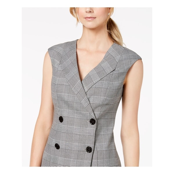 calvin klein double breasted blazer dress