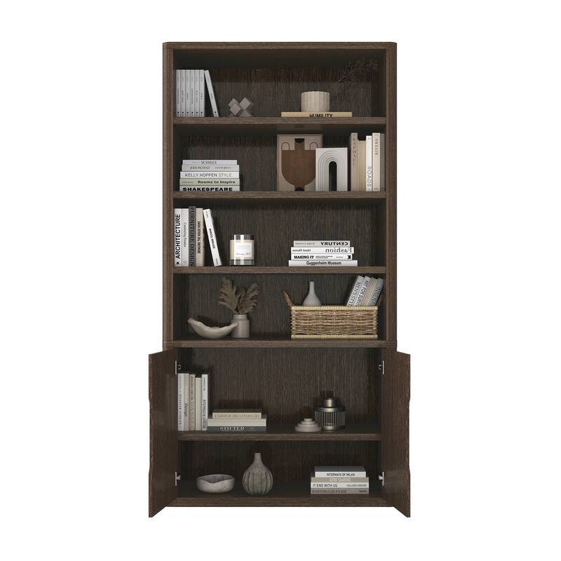 Manhattan Comfort Rivington Modern 40 In Bookcase Cabinet