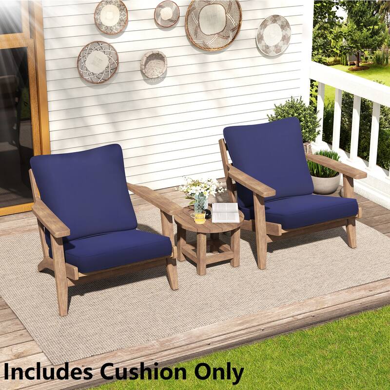 Crestlive Outdoor Deep Seat Cushion Set - 2-Set - Navy Blue