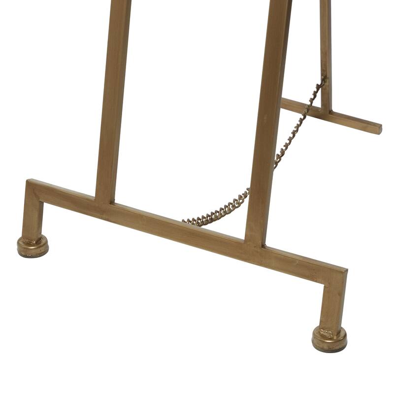 Gold Metal Adjustable 3 Tier Geometric Display Easel with Chain Support
