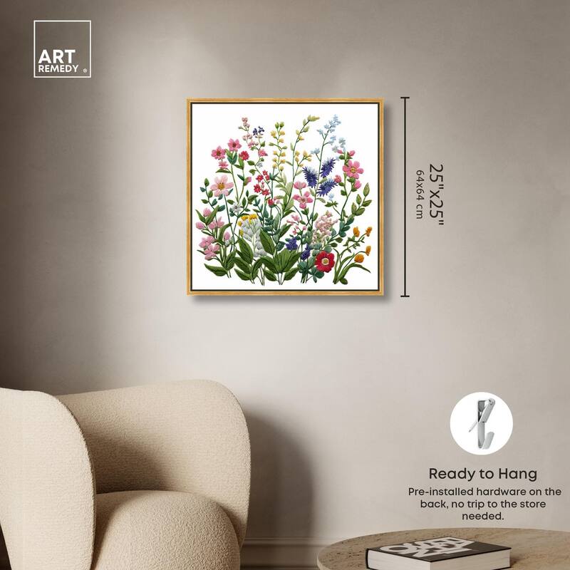Wildflower Patch II Canvas by Art Remedy