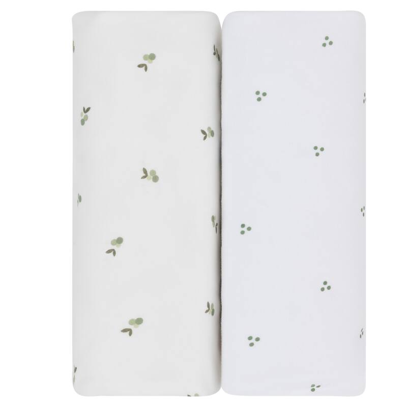 Ely's & Co. Baby Fitted Waterproof Bassinet Sheet Set - 2 Pack - 32" x 16"