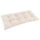 preview thumbnail 85 of 94, Solid Twill Tufted Indoor Bench Cushion (Multiple widths from 42 to 60 inch) 42" wide - Natural