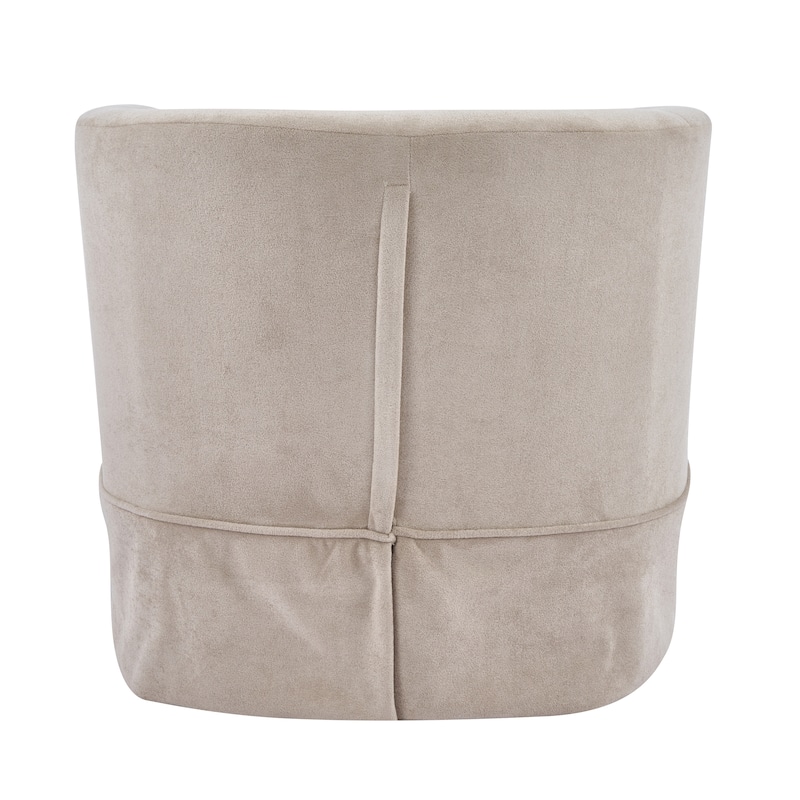 Cecilia Natural Fabric Swivel Chair with Loose Cover by Christopher Knight Home - 28.75" L x 28.00" W x 28.00" H