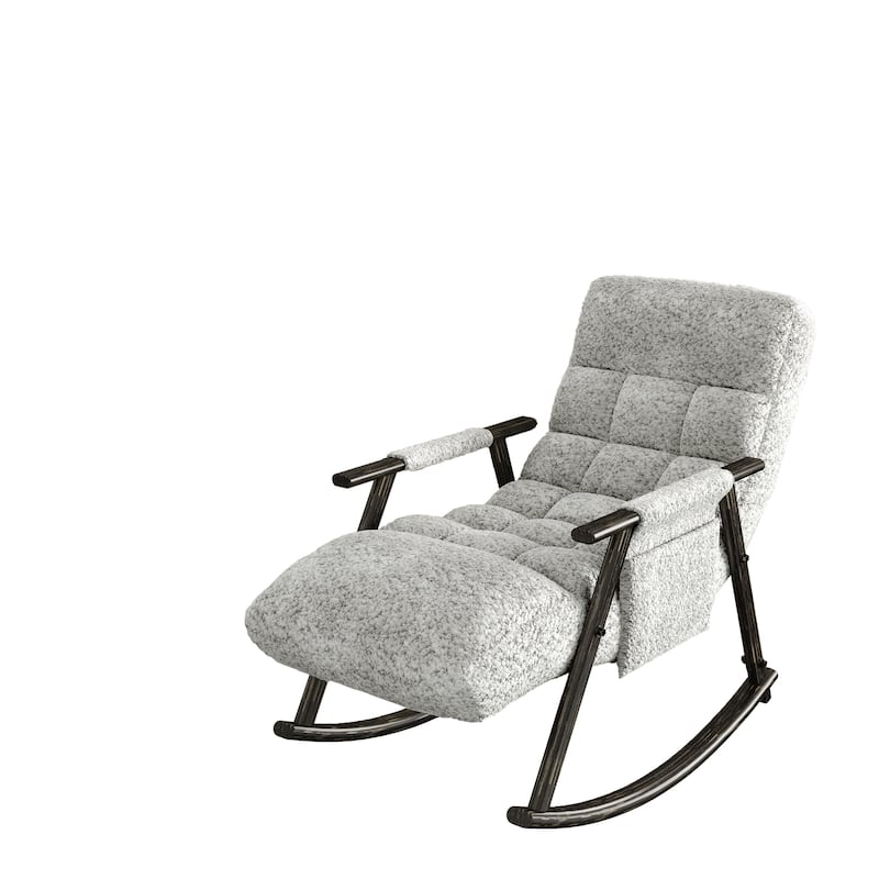 Casual Folding Rocking Chair Upholstered