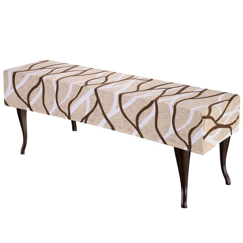 Bench Cushion Cover Dining Bench Cover, 1 Pcs - Khaki