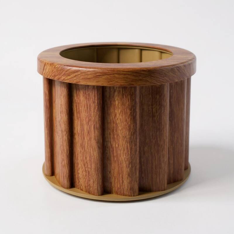 Round Strata Planter SM - Chestnut