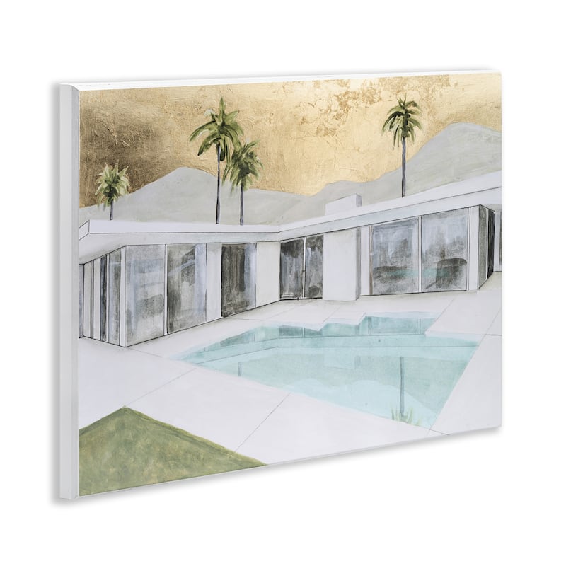 Stupell Modern Chic Pool View Wall Plaque Art Design By Michael Willett