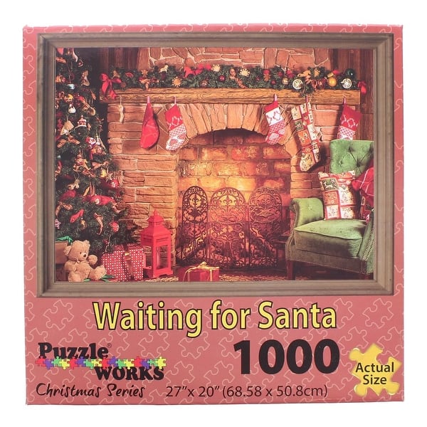 slide 2 of 4, Waiting On Santa 1000 Piece Jigsaw Puzzle
