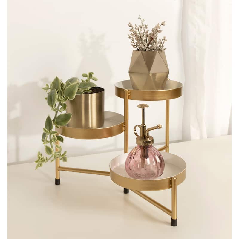 Kate and Laurel Finn Tiered Tabletop Planter - 7.25x7.25x10