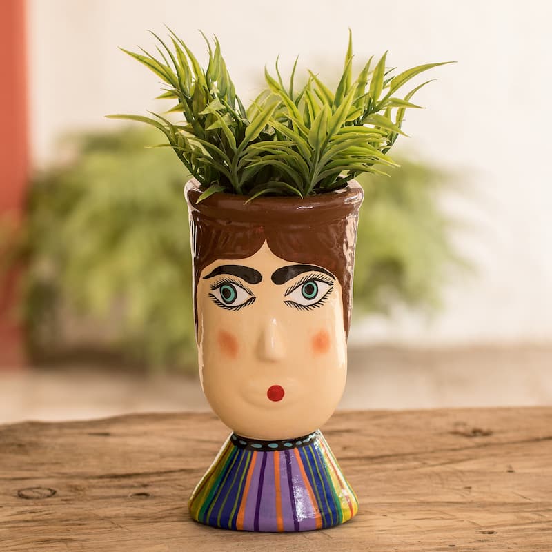 Novica Handmade San Felipes Giant Ceramic Flower Pot