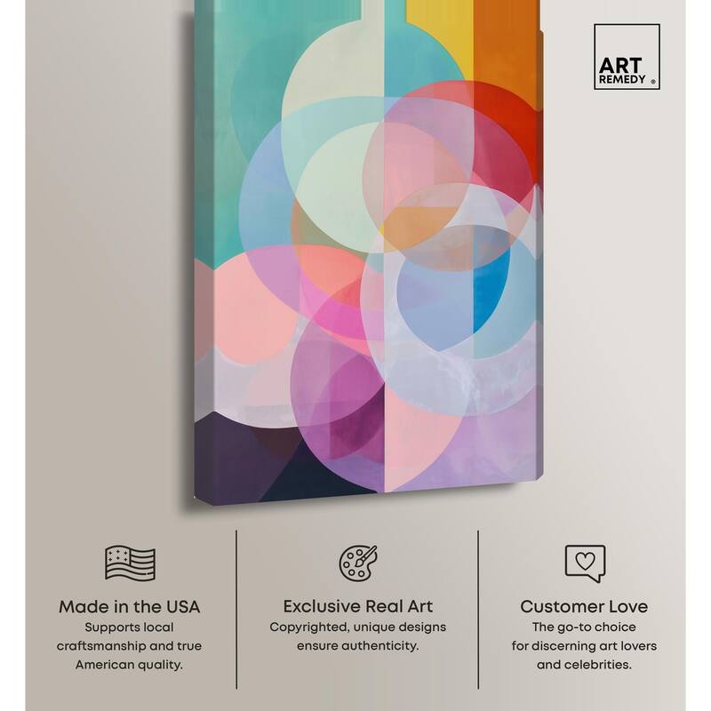 Oneiric Circles II Canvas by Art Remedy, Gallery Wrapped