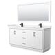 Option White / White Quartz Top / Matte Black Hardware