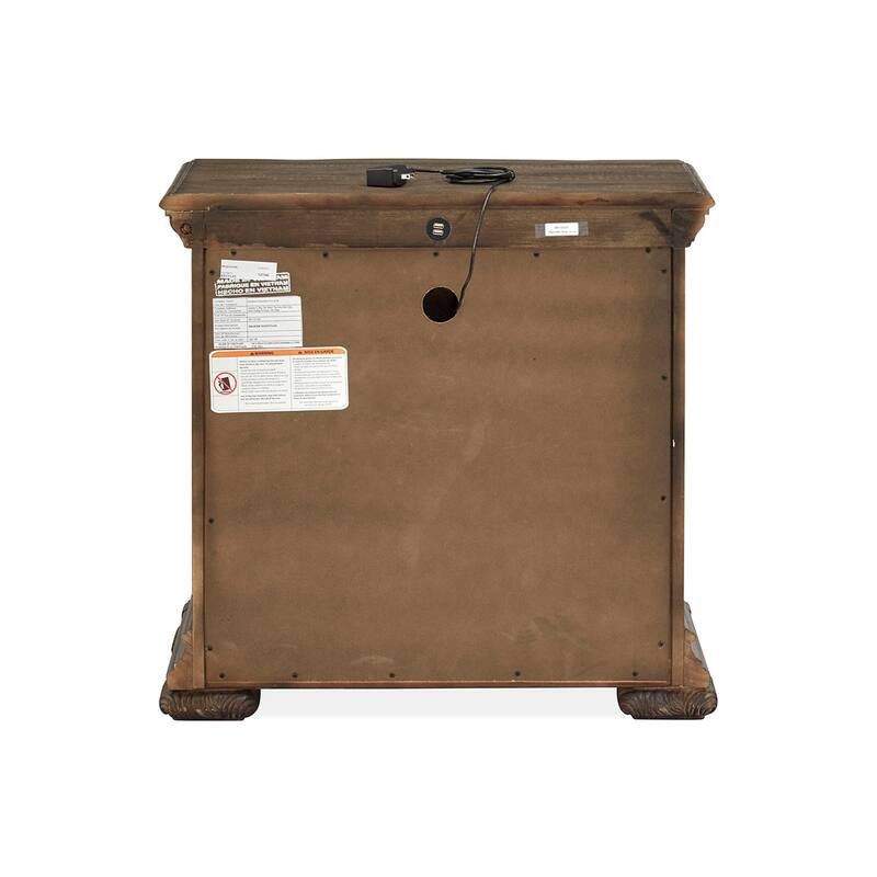 Magnussen Home Durango Willadeene Brown Drawer Nightstand