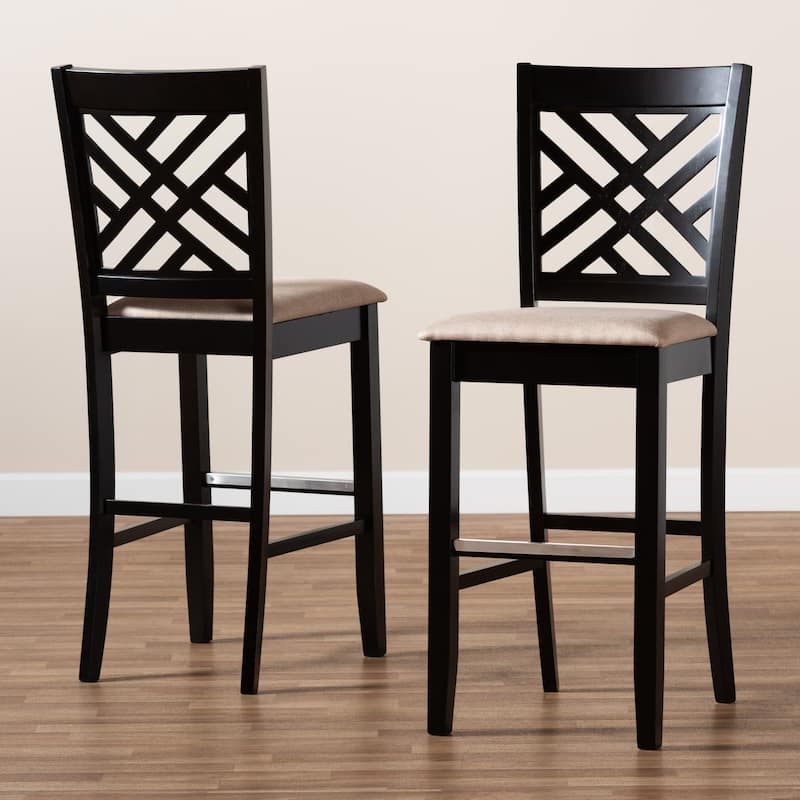 Jason Modern and Contemporary 2-Piece Bar Stool Set
