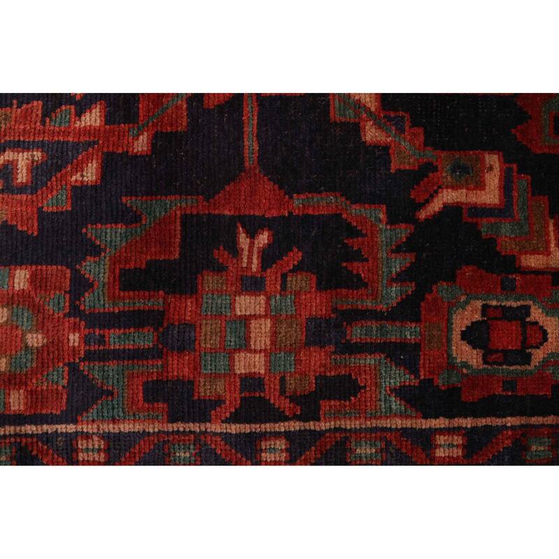 ECARPETGALLERY Hand-knotted Andelz Navy Wool Rug - 4'0 x 7'0