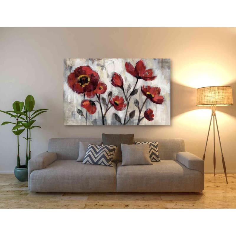 Epic Graffiti 'Floral Simplicity' by Silvia Vassileva, Canvas Wall Art