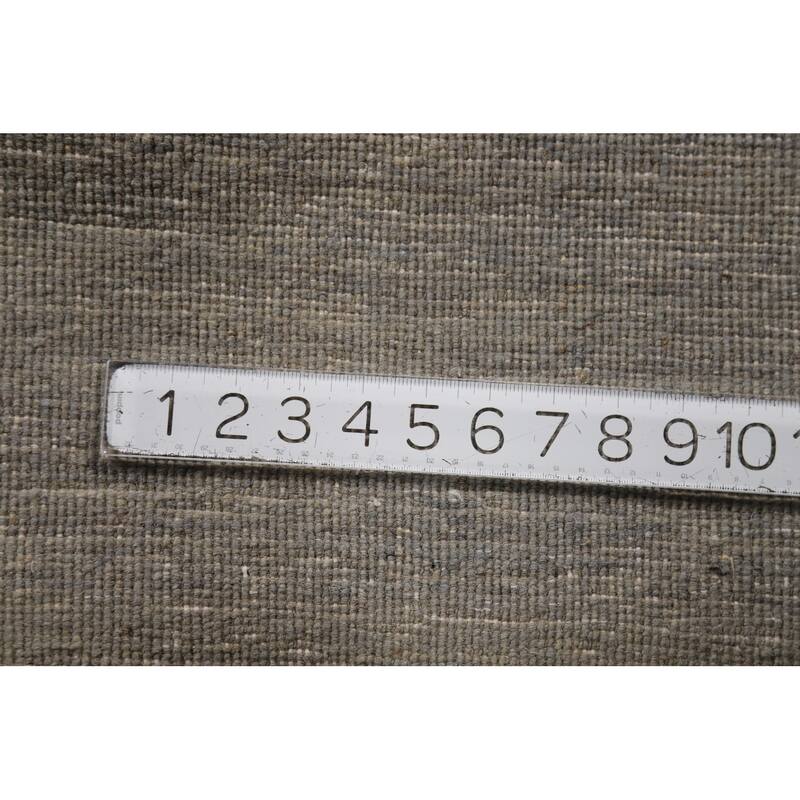 Hand Knotted Oriental 100% Wool Carpet Modern Modern Greys & Charcoal Gabbeh Area Rug - 4' 0'' X 2' 8''