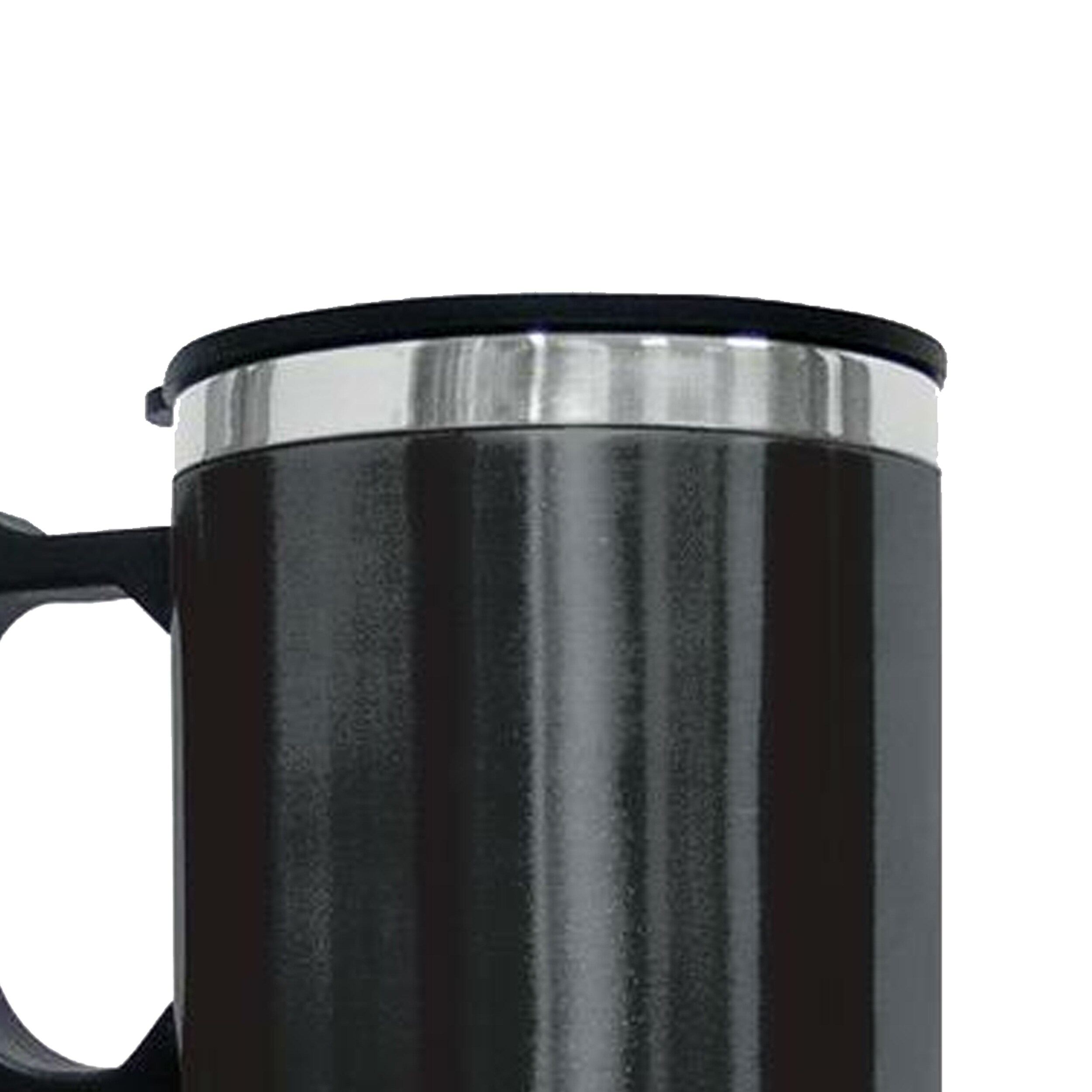 Brentwood Electric Coffee Mug With Wire Car Plug 16 Oz. Silver - Office  Depot