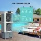preview thumbnail 4 of 9, Commercial Portable Evaporative 3-in-1 Cooling Fan Double Tower Oscillating Fan With 9.3 Gal Water Tank