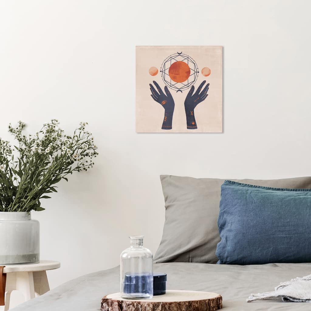 Wynwood Studio Canvas Abstract Alchemy Blue and Modern & Contemporary Wall Art Canvas Print