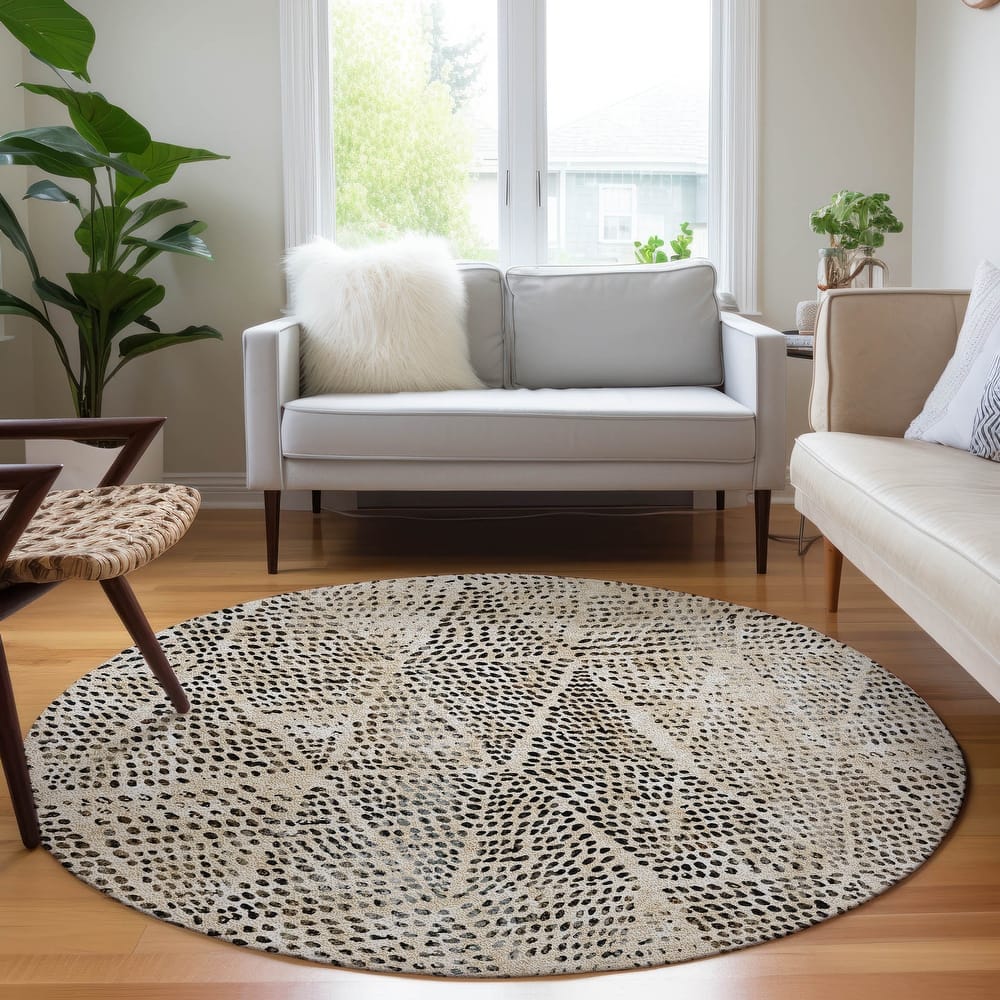 Machine Washable Indoor/ Outdoor Chantille Modern Diamonds Rug