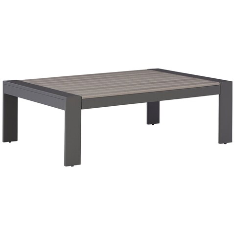 Signature Design by Ashley Tropicava Outdoor Poly All Weather Coffee Table - 47.99" W x 31.69" D x 13.03" H