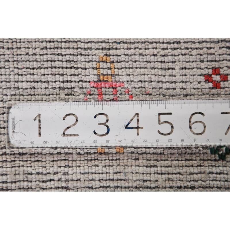 Gabbeh Indian Area Rug Handmade Living Room Silk Carpet - 8'11" x 11'7"