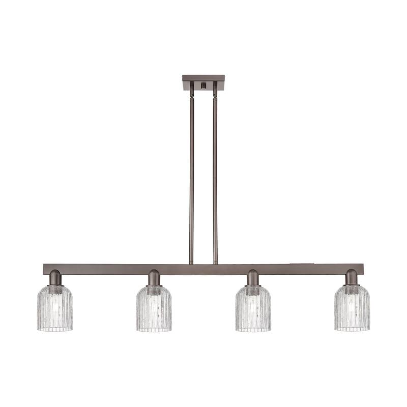 Innovations Lighting Downtown Urban - Bridal Veil - 4 Light 48" Stem Hung Island Light