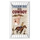 preview thumbnail 1 of 0, Wild West Cowboy Collection Boy Photo Op Fitted Crib Sheet - Red, Blue and Tan Western Southern Country Horse
