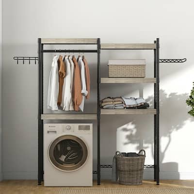 5-Tier Laundry Storage Shelf, Adjustable Height , Medium Size