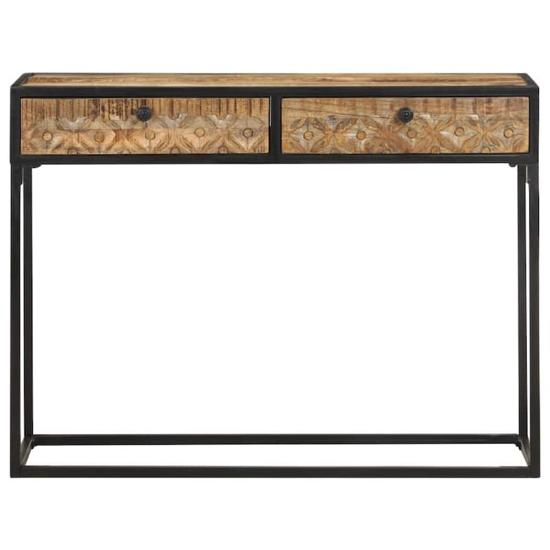 vidaXL Console Table 39.3"x13.8"x29.5" Solid Mango Wood
