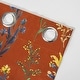 preview thumbnail 13 of 22, DriftAway Sylvia Floral Botanical Herbs Watercolor Printed Pattern Lined Blackout Thermal Insulated Window Curtain