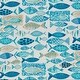 preview thumbnail 5 of 3, Pillow Perfect Outdoor Hooked Seaside Blue Squared Corners Seat Cushion (Set of 2) - 16 X 18.5 X 3