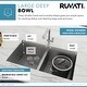 preview thumbnail 5 of 9, Ruvati 33-inch Workstation Ledge 50/50 Double Bowl Undermount 16 Gauge Stainless Steel Kitchen Sink - 15″ x 16″, 15″ x 16″