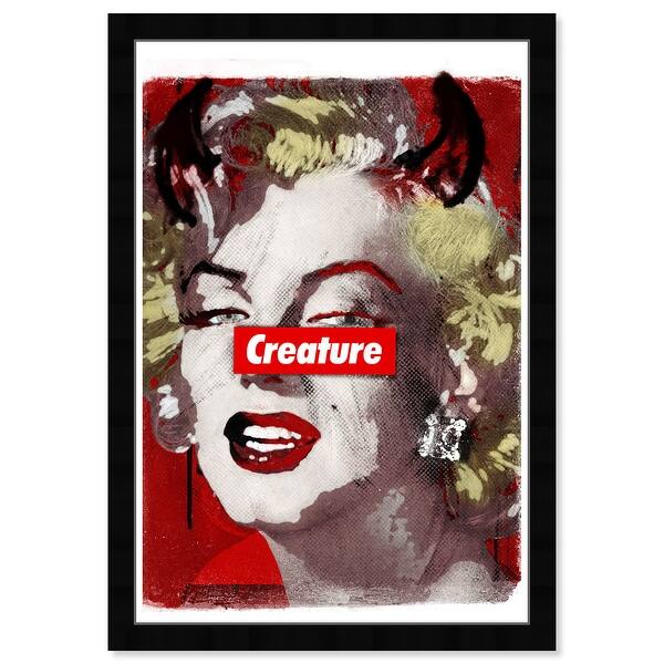 Hatcher & Ethan 'Not Feral Creature' Wall Art Framed PrintRed, Yellow