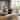 Furniture of America Lefevia Mid-Century Modern 7-Piece Walnut and Beige Wood Round Dining Table Set