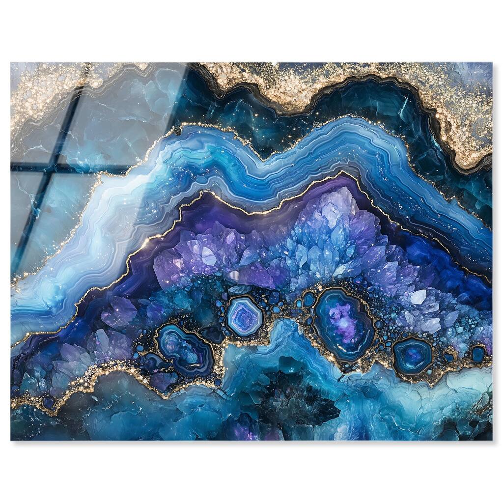 Galactic Geode II Acrylic by Art Remedy, Ready to Hang
