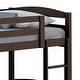 preview thumbnail 22 of 24, White/Espresso Wood Twin Over Twin Bunk Bed with Staircase