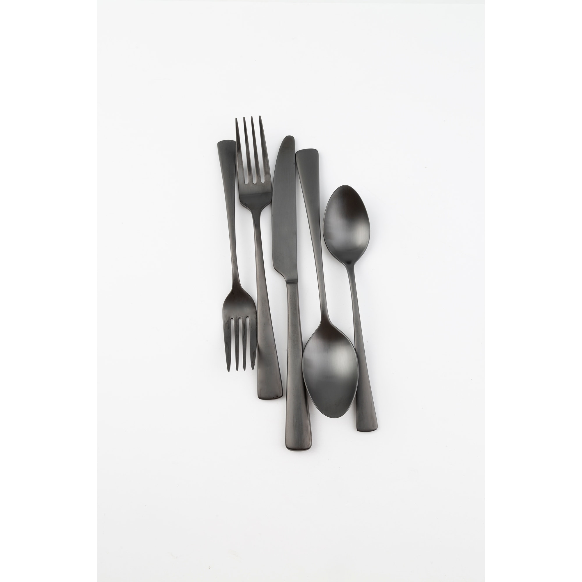 Cambridge Cerys Black Satin 20-Piece Flatware Set