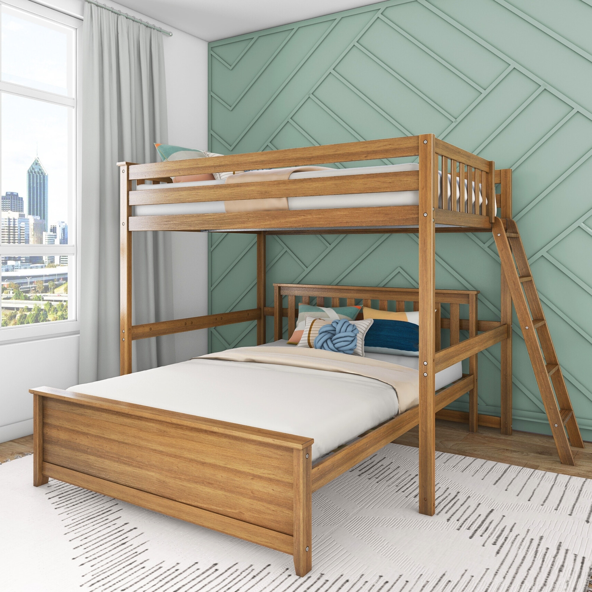 L shaped queen bunk beds 2025