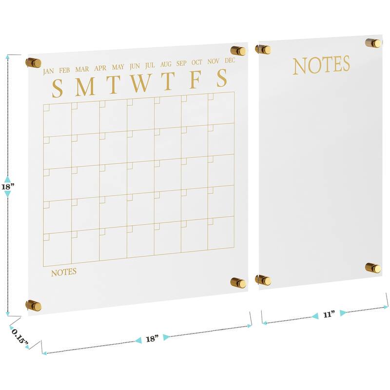 Flash Furniture BR-ACS-284545-2-MS Grayson 18" x 18" Wall Board Set